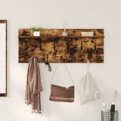 Vješalica za kapute na zidu Dimljeni hrast 100 x 40 x 12 cm