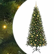 Vidaxl Umestno božično drevo med 300 LED Zelena 210 cm PE in PVC