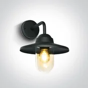 STENSKA SVETILKA E27 40W ČRNA IP44 DM67408/B