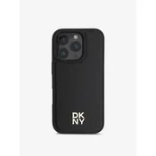 shumee Ovitek za iPhone 16 Pro črne barve z vzorcem, logotipom in MagSafe DKNY