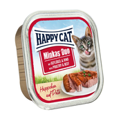 Happy Cat Duo komadici mesne paštete – piletina i govedina 24 x 100 g
