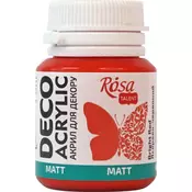 Akril za dekoracije, MATT, 20 ml, ROSA TALENT - Bright Red mat