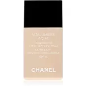 Chanel Vitalumiére Aqua make-up ultra light za sjajni izgled lica nijansa 42 Beige Rose (Ultra-Light Skin Perfecting Makeup) SPF 15 30 ml