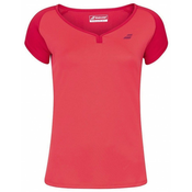 Majica kratkih rukava za djevojcice Babolat Play Cap Sleeve Top Girl - tomato red