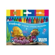 Junior JUNIOR voščenke Ocean World, 32 kos