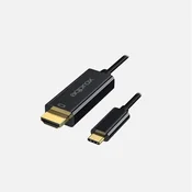 APPROX USB 2.0 Type C HDMI transformator Crno 1.2m APPC52