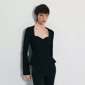Bluza sa izrezom u obliku srca