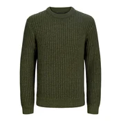 JACK & JONES Pulover JJJAXON oliva
