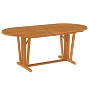 Vidaxl Vrtna miza 200x100x75 cm trden les evkaliptusa