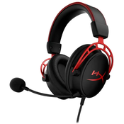 Slušalice HyperX Cloud Alpha, žičane, gaming, mikrofon, over-ear, PC, PS4, PS5, Xbox, Switch, crno-crvene HX-HSCA-RD/EM