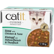 Ekonomicno pakiranje Catit Cuisine Eintopf 24 x 95 g - Piletina s tunom