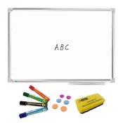 shumee Tabla za suho brisanje 900x600 v aluminijastem okvirju + marker 3160 4 barve + magneti + goba EVA