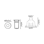 FARO BARCELONA LED luč za bazen Nok, nikljevo barva, nerjaveče jeklo, O 6,8 cm, IP68 - nikelj mat