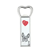 Artdog Bostonski terier, Bostonski bulterier - odpirač za steklenice s psom, personaliziran odpirač za hladilnik, unikatno darilo za moškega Art-Dog