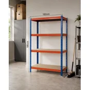 Office Elegante Industrijska Metalna Polica 180x160x60 cm 4 Nivoa Nosivost 800 kg ( OE-MS-18016060 )