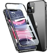 Overboard Ovitek za iPhone 11, dvojno magnetno steklo, črn