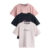 smALLSAINTS Majica roza/rosé/črna/bela