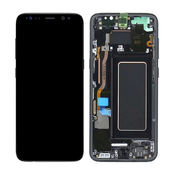 Samsung Galaxy S8 G950F - LCD zaslon + steklo na dotik + okvir (Midnight Black) - GH97-20457A, GH97-20473A, GH97-20458A, GH97-20629A Genuine Service P