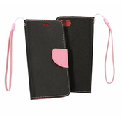 Havana Fancy Diary torbica za Samsung Galaxy A80 A805, preklopna, crno-ružičasta