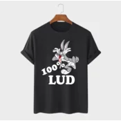 MAFIMI Muška majica 100% Lud, Crna