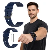 Silikonski pašček za Xiaomi Redmi Watch 5 Lite, temno moder, 22 mm