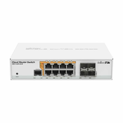 Mikrotik stikalo Giga 8-port 8x PoE 4xSFP CRS112-8P-4S-IN