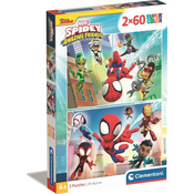Clementoni Puzzle Spidey in njegovi neverjetni prijatelji 2x60 kosov
