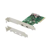 Conceptronic ekspanzijska kartica - EMRICK08G (PCIe x4 na 2x USB-C 3.2 Gen2, s vlastitim napajanjem)