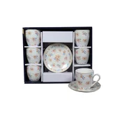 Sigma Set šolja za kafu, porcelan, 160ml 6/1 (Svet/Br) YK160-GHJ-8973