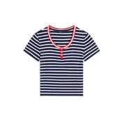 Tommy Jeans Majica mornarska/bela