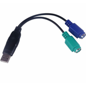 PremiumCord Pretvornik USB na PS/2