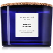 Vila Hermanos Apothecary Cobalt Blue Mimosa & Thiare dišeča sveča 350 g