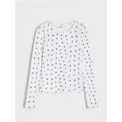Sinsay - Rebrasta bluza - krem