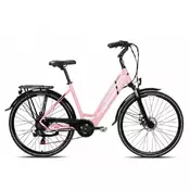 CAPRIOLO elektricni bicikl e-city lady pink