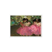 Uokvirena reprodukcija na papiru Edgar Degas, Plesačice u ružičastoj boji
