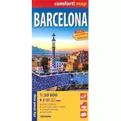 shumee Barcelona 1:20.000. Plastificiran mestni zemljevid. Objavljeno 2025. ExpressMap