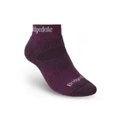 Bridgedale Hike Midweight Merino Performance Ankle ženske nogavice, temno vijolična (S)