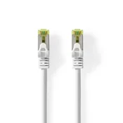 Nedis Omrežni kabel CAT7 | S/FTP | RJ45 Moški | RJ45 Moški | 0,50 m | Brez oprijema | Okrogla | LSZH | Bela | Oznaka