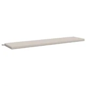 Vidaxl Blazina za klop SOEST 100% poliester Bela 200 x 40 x 5 cm