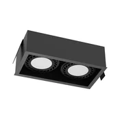 Brosline 3274 - Ugradno stropno svetlo CAGE 2xGU10/18W/230V crno
