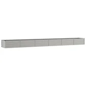 Vidaxl Vrtna visoka greda rusty 600x80x45 cm corten jeklo