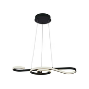LED luster na sajli LED/18W/230V 3000K crna