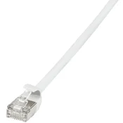 LOGILINK LogiLink CQ9057S RJ45 omrežni kabel CAT6a U/FTP 2 m rumena izjemno tanek, ognjevaren, prilagodljiv, zaščita iz folije, brez halogena, z zaščitnim zapo, (20421500)