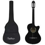 12-dijelni set gitare Western s ujednacivacem i 6 žica crni
