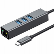 CO2 ADAPTER USB-C ETHERNET ADAPTER OMREŽNA KARTICA LAN HUB USB GIGABIT RJ45