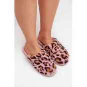 Furry Womens Slippers Leopard Inblu