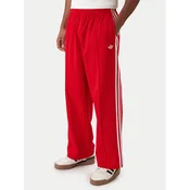 adidas Spodnji del trenirke adicolor KE3498 Rdeča Loose Fit