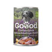 Goood Senior Freilandpute & Nachhaltige Forelle - mokra hrana v konzervi s puranom in postrvjo 400 g