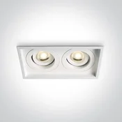 UGRADBENA SVJETILJKA GU10/2x50W/230V BIJELA