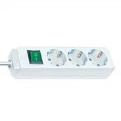Produzni Razvodnik sa 3 mesta 3m 1.5mm2 + prekidac 115232 BRENNENSTUHL